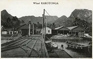 Wharf at Rarotonga, Cook Islands, South Pacific