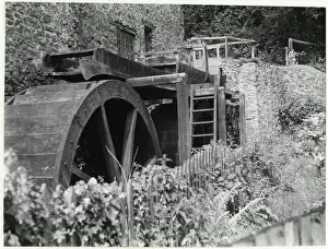 Dunster Prints: MILL WHEEL AT DUNSTER