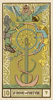 Devil Collection: Wheel of Fortune on a tarot card