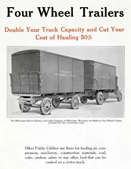 Images Dated 10th March 2020: Four Wheel Trailers double your truck capacity