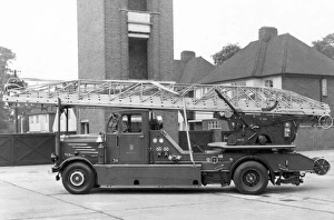Images Dated 9th November 2011: Wheeled escape ladder vehicle