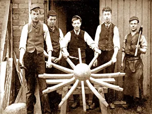 Craftsman Prints: Wheelwrights Victorian period