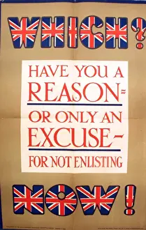 Reason Prints: Which. An Excuse - for Not Enlisting Now