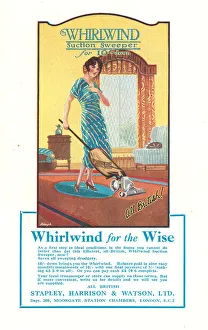 Tidy Prints: Whirlwind Suction Sweeper Advertisement