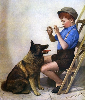 Images Dated 3rd February 2016: The Whistler and his Dog by David Duggin