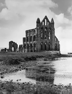 Whitby Abbey, Yorkshire, England. King Edwin built a small church here c. 630. St