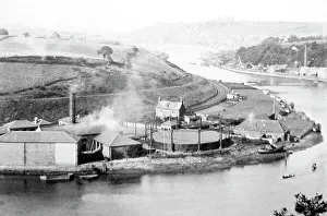 Whitby Gasworks and River Esk, Victorian period