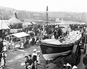Regatta Prints: Whitby Regatta at the the Lifeboat House Victorian period
