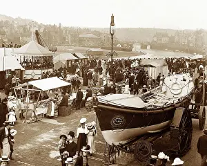 Whitby Regatta at the the Lifeboat House Victorian period