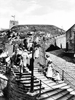 Images Dated 29th October 2018: Whitby Steps early 1900s
