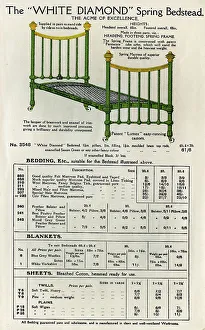 Unattributed Prints: The White Diamond Bedstead No. 3