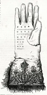 1650s Prints: White doeskin cavalier glove worn by Captain Lench at the Battle of Worcester