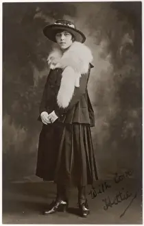 Stole Prints: White Fox Fur Stole
