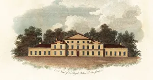 Temple Of Flora Prints: The White House in the Royal Palace in Kew Gardens, 1799