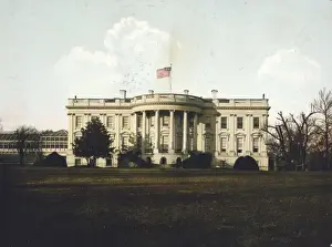 The White House, Washington, DC, south facade, with large co