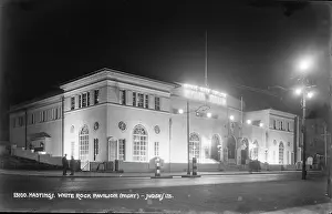 Streetlights Prints: White Rock Pavilion at Night