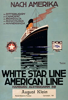 Modernist Collection: White Star Line / American Line poster