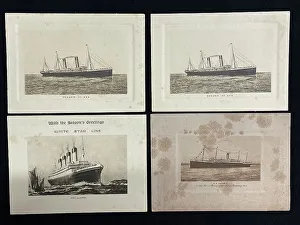 Oceanic Prints: White Star Line, Arabic, Olympic, Oceanic logsn