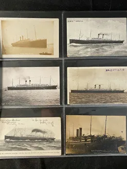 White Star Line - six assorted postcards