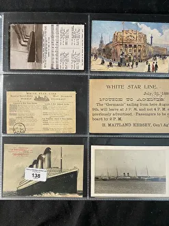 White Star Line - six assorted postcards