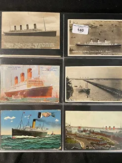 White Star Line - six assorted postcards
