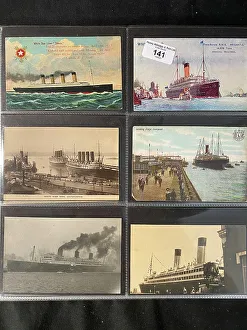 White Star Line - six assorted postcards