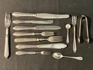 Mustard Prints: White Star Line - assorted silver plated cutlery