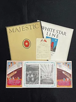 Majestic Collection: White Star Line, assorted souvenir brochures and card