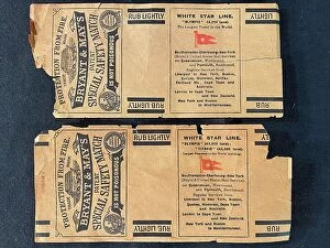 Post Disaster Collection: White Star Line, Bryant & May match labels