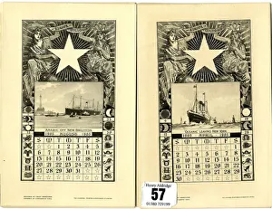 Month Collection: White Star Line, calendar