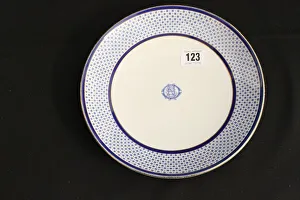 Oceanic Prints: White Star Line - Copeland Spode blue and white plate