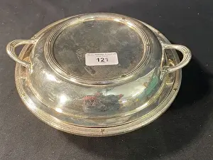Tureen Prints: White Star Line - Elkington plate vegetable tureen and cover