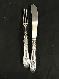 Fork Prints: White Star Line - First Class pickle knife and fork