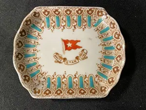 White Star Line - First Class Wisteria butter dish