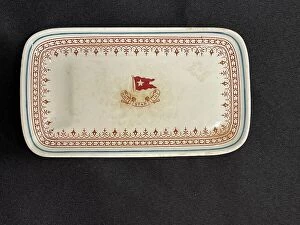 Dish Collection: White Star Line, Losol ware asparagus dish