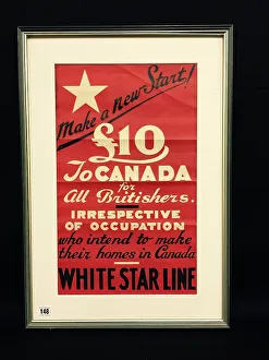 Emigrants Prints: White Star Line - Make a New Start in Canada