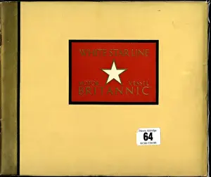 White Star Line, MV Britannic, brochure cover design