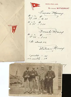 Currency Prints: White Star Line, MV Georgic - stationery and photo