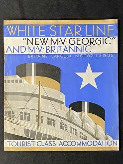 Brochure Collection: White Star Line - new MV Georgic and MV Britannic