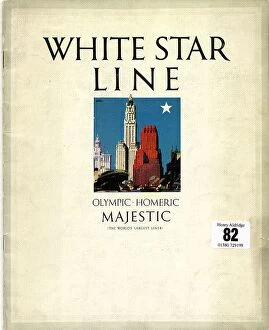 Worlds Collection: White Star Line, Olympic, Homeric, Majestic, cover design