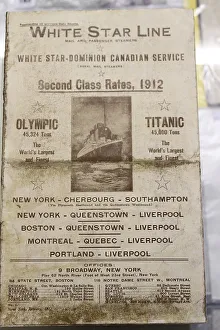 White Star Line, Olympic and Titanic, brochure cover