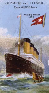 Titanic Collection: White Star Line Olympic and Titanic trade card
