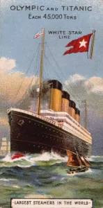 Titanic Collection: White Star Line Olympic and Titanic trade card