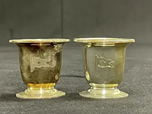 White Star Line, pair of First Class toothpick holders