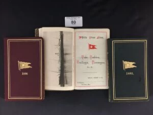 Images Dated 29th August 2018: White Star Line - three pocket books