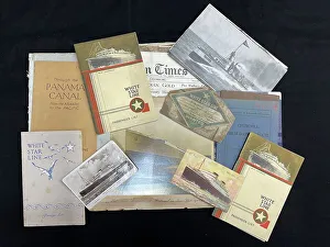 Ephemera Prints: White Star Line, printed ephemera, Georgic and Britannic