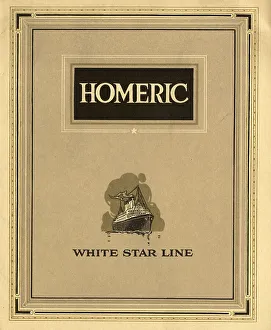 Homeric Prints: White Star Line - RMS Homeric brochure