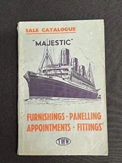 Salon Collection: White Star Line, RMS Majestic, auction sale catalogue