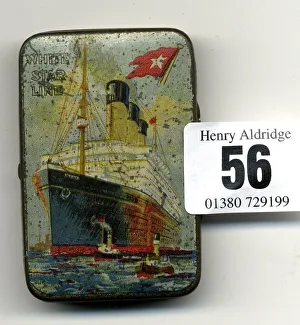 Tugs Prints: White Star Line, RMS Majestic - chocolate tin