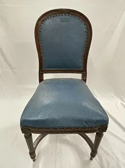 Mahogany Prints: White Star Line, RMS Majestic mahogany dining chair